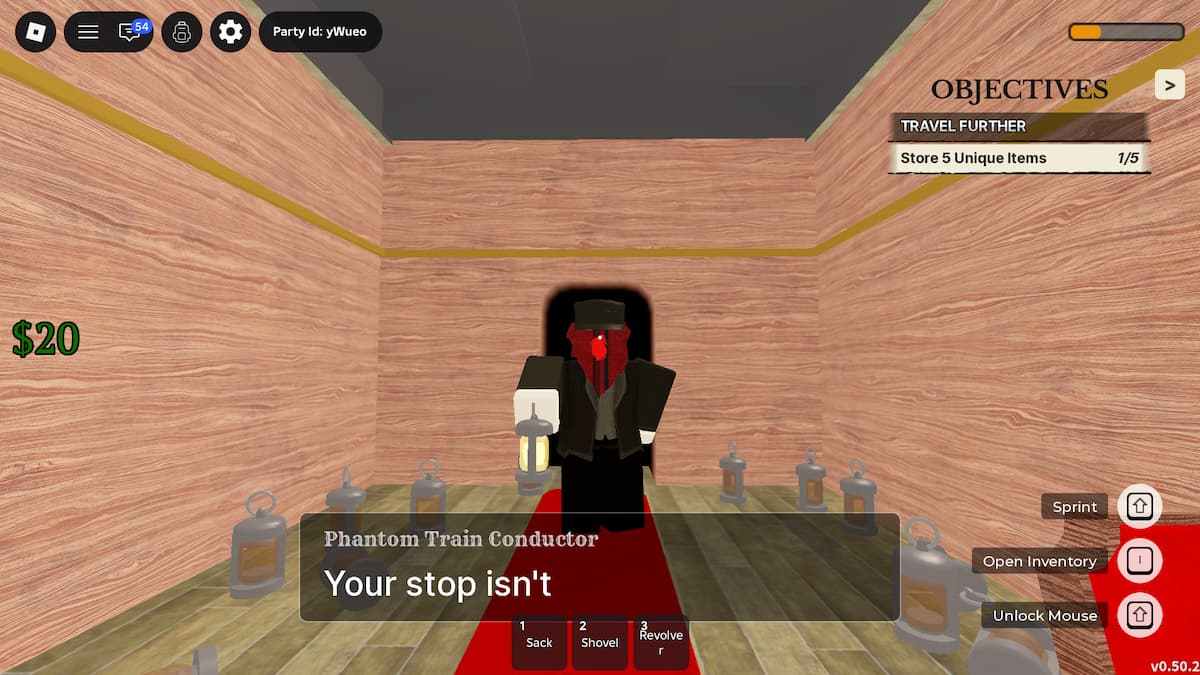 image showing the Phantom Train Conductor in Dead Rails