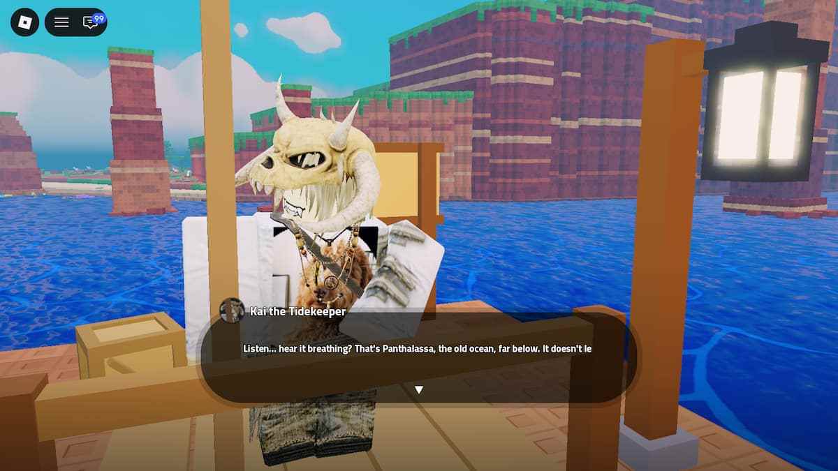 image shwoing Kai the Tidekeeper NPC in Prehistoric Farm