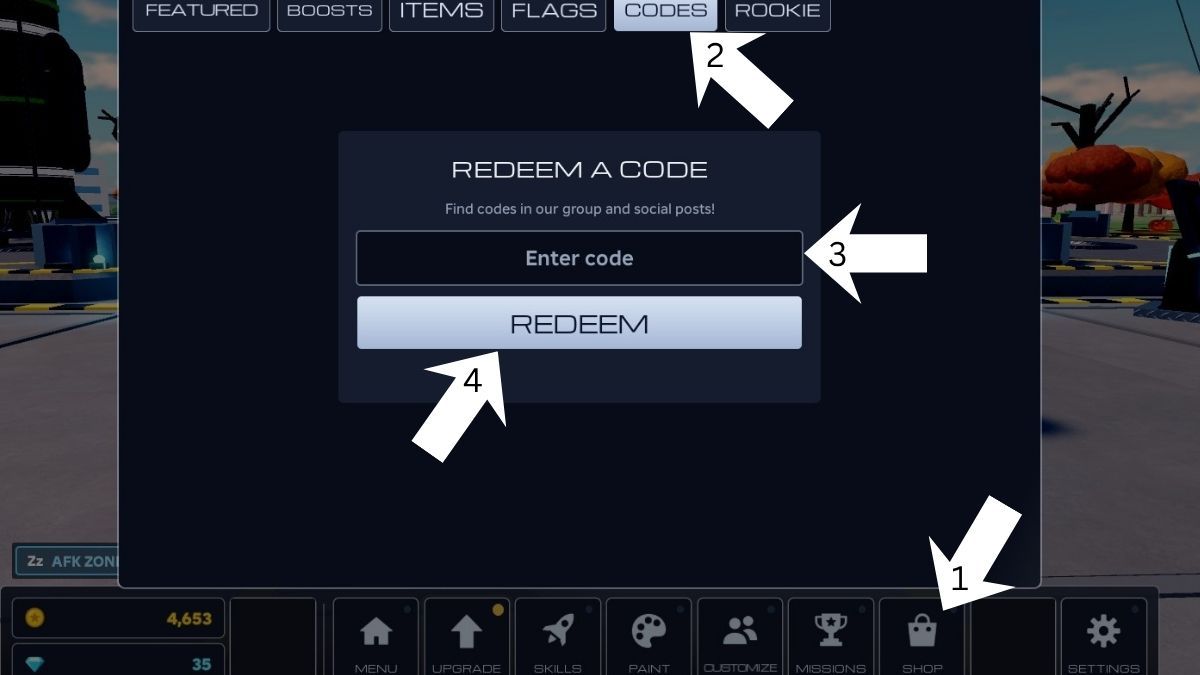 Code redemption system for Orbiter