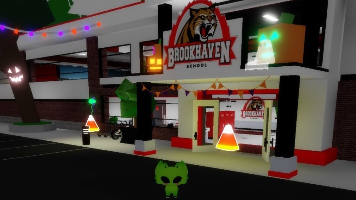 School area of Brookhaven Candy Corn Hunt