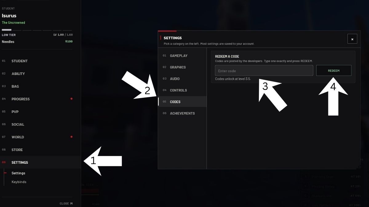 Code redemption system for ordinary