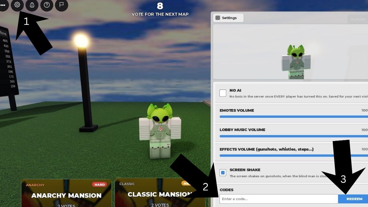 Blind But Dangerous code redemption system