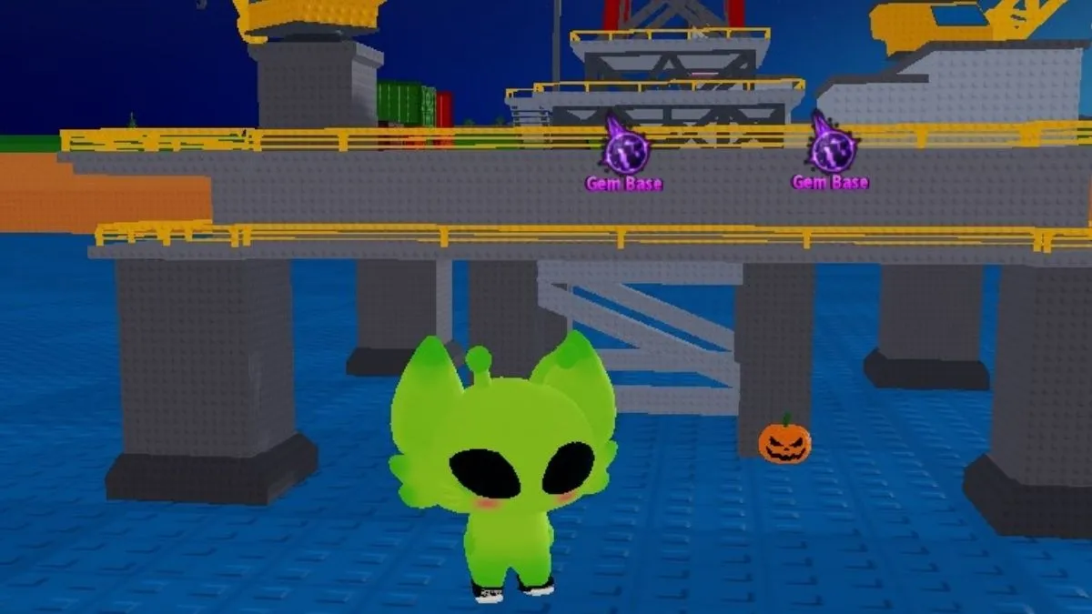 Oilrig pumpkin location in Mini War Halloween Event