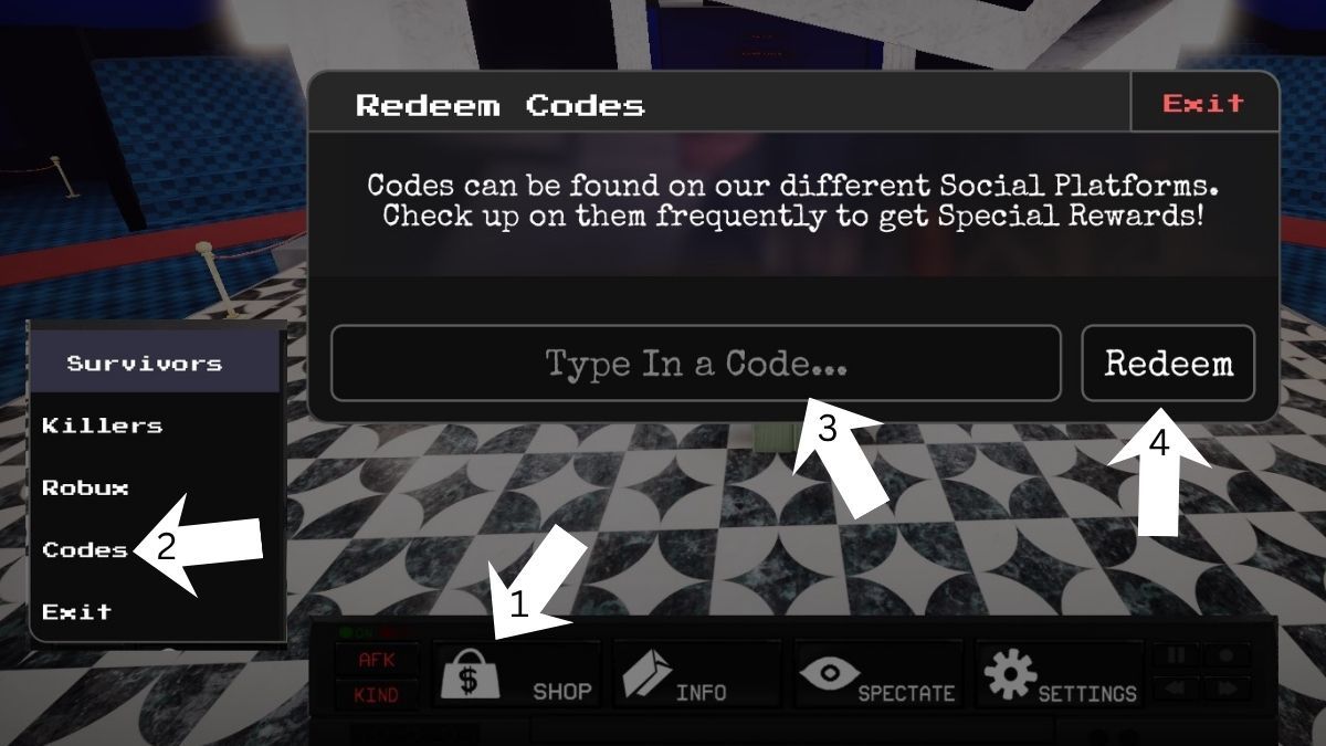 Curtain Call Code redemption system
