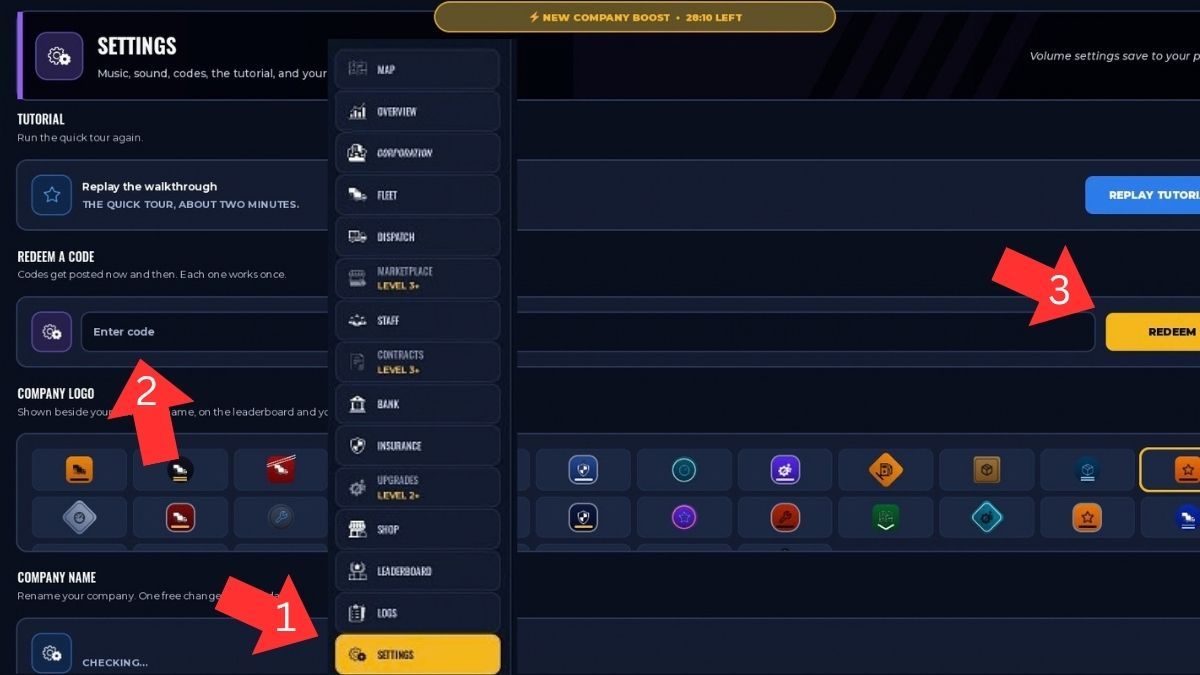 Redemption system for Fleet Empire