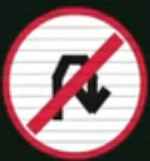 no U-turn sign